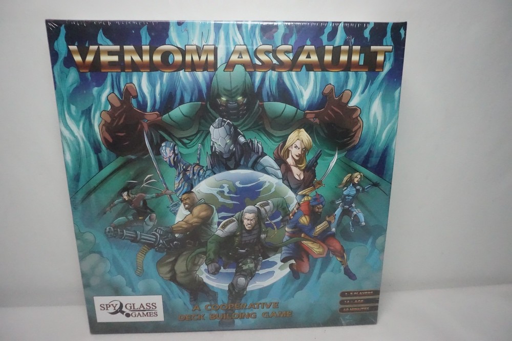 Venom Assault Board Game Co-op Military Deck Building Spyglass NEW
