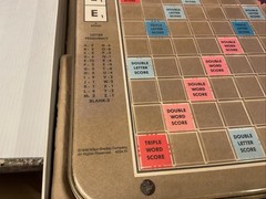 Milton Bradley 1989 #4034 Scrabble Deluxe Edition Board Game Complete Turntable