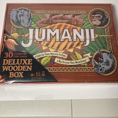 Jumanji Board Game Wooden Box Classic Retro Real Wood Case NEW SEALED