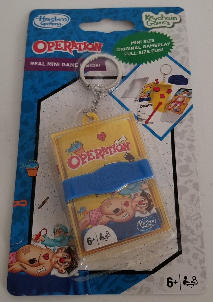 Keychain Games: Operation | Real Game, Mini Size! Hasbro Gaming