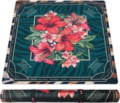 Mahjong Mat 4mm Extra Thick 33.5 Inch Non-Slip Rubber Rolled Printed Rules & Bag