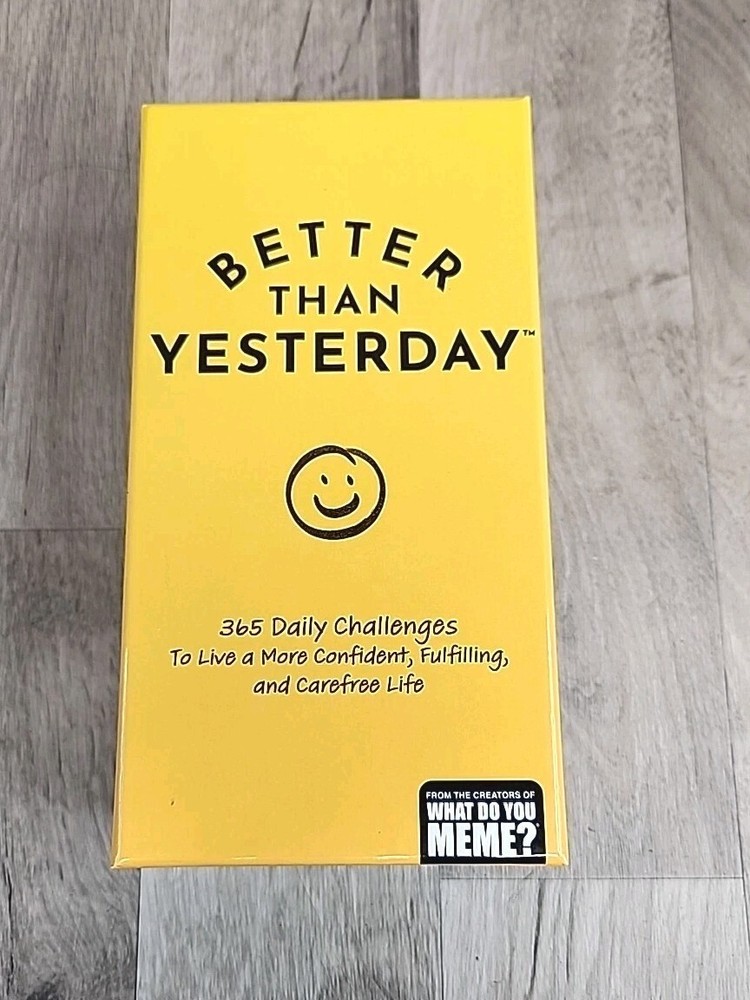 Better Than Yesterday Card Game Of 365 Daily Challenges 2022 Ages 16+ 1+Players