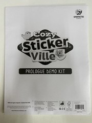 Cozy Stickerville Unexpected Games Prologue Demo Kit New Sealed Promotional