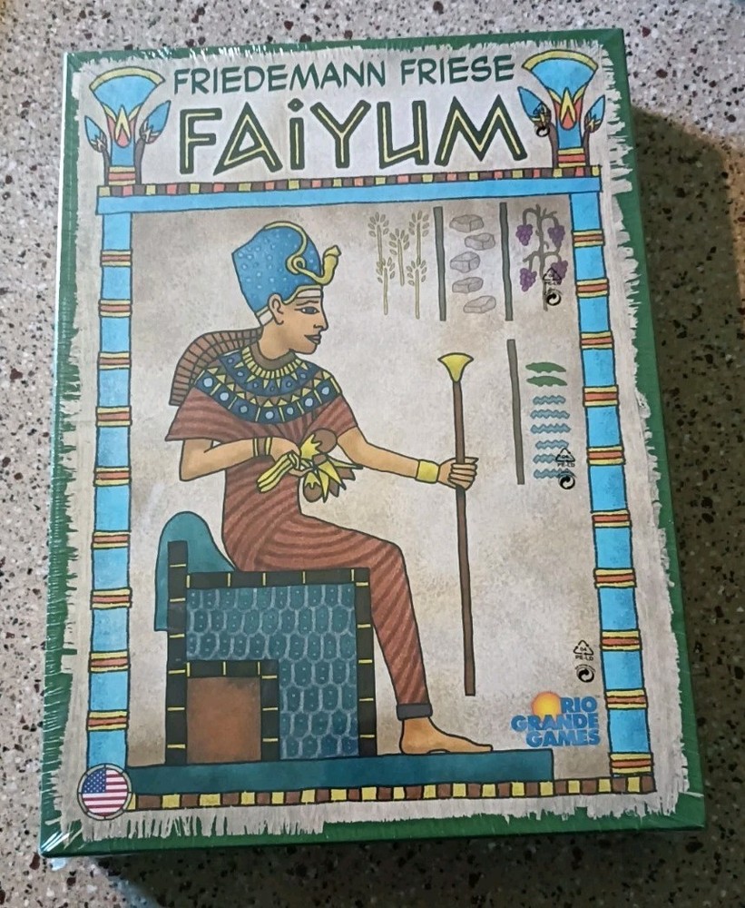 BRAND NEW SEALED Rio Grande Games Faiyum Board Game Ancient Egypt Strategy Card
