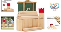 Kubb Yard Game Set with Carrying Bag – Outdoor Lawn Family Game for Teen & Adult