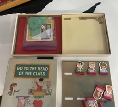 ~Vintage Rare 1967 Milton Bradley GO TO THE HEAD OF THE CLASS Game COMPLETE MB~