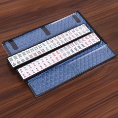 Compact Full 166 Set American Mahjong Home Party Game w/ Pusher W/Soft Blue Bag