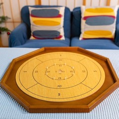 Deluxe 30 Inch Wooden Crokinole & Checkerboard – Ultimate Gaming Experience