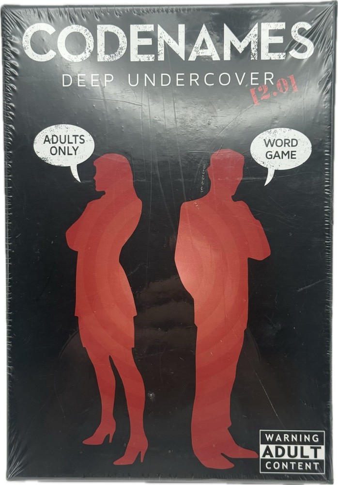 Codenames Deep Undercover 2.0 NIP Adult Content Party Board Game New & Sealed