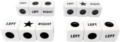 Left Right Center Dice Game Set – 12 Standard Dice Only for LRC Play