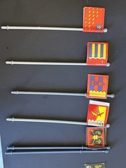 Milton Bradley Battle Masters Board Game Banners Flags Replacement Lot Of 23