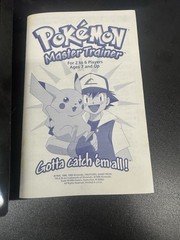 1999 Pokémon Master Trainer Board Game Milton Bradley Incomplete See Description