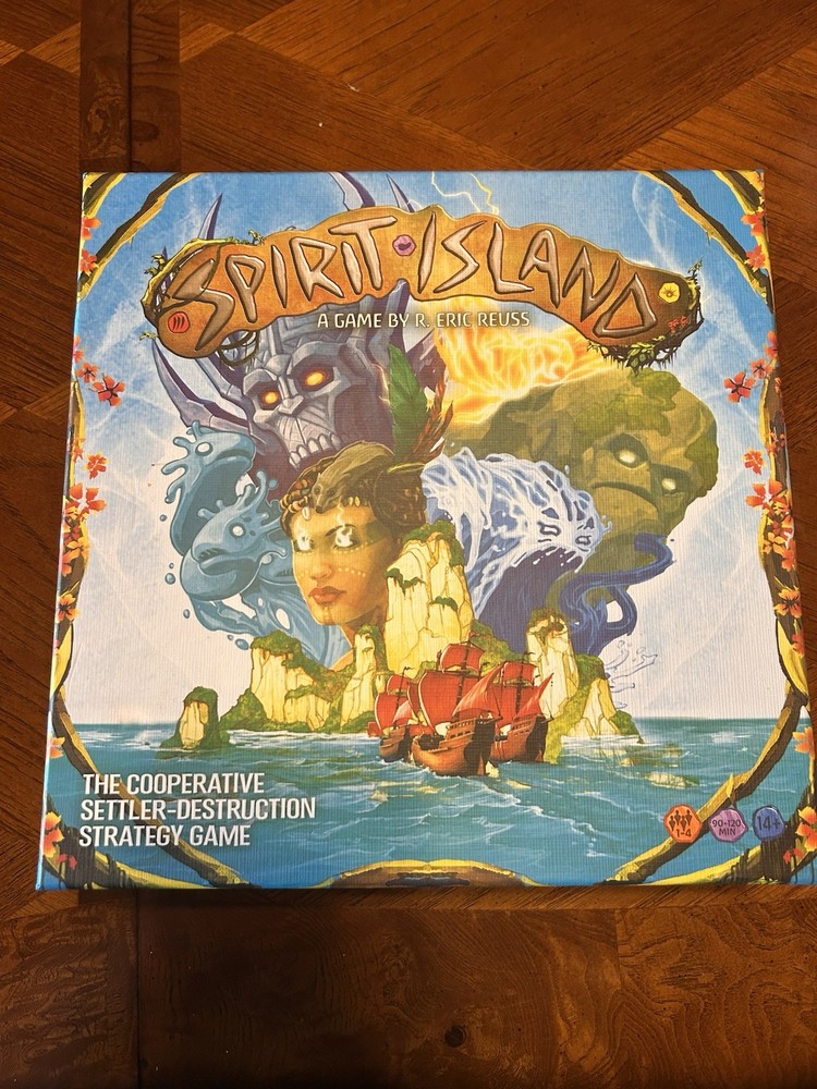Greater Than Games Spirit Island Cooperative Strategy Board Game 1+ Players Used