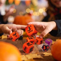 for Ages 8+ – Fast-Paced Family Games with Custom 6 Sided Dice, Witch Counter…