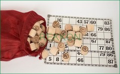 Ukrainian Bingo Козацьке Лот Popular Old Game Bingo Cossack’s LOTO Wood Barrels