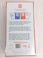 NEVER HAVE I EVER-Poor Life Decisions Game Classic Edition Party SEALED 2015