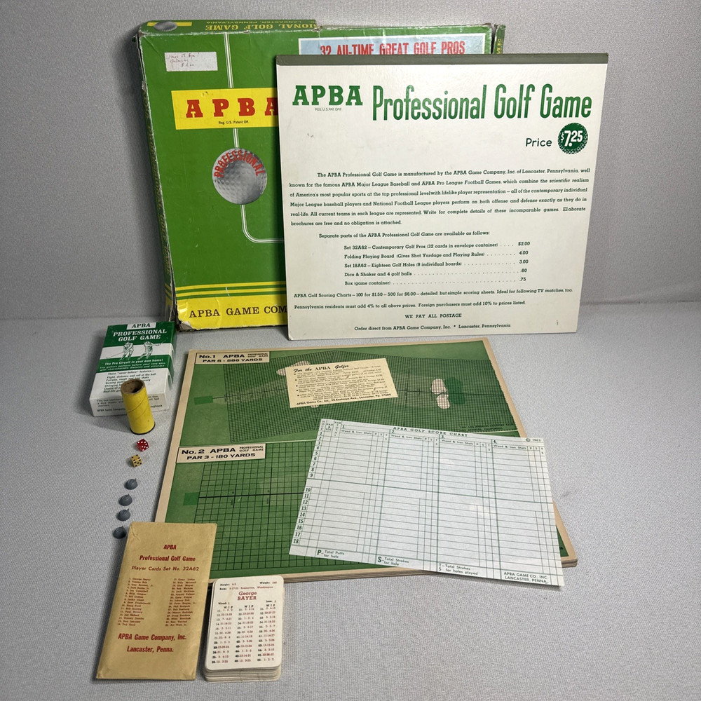 APBA Professional Golf Game