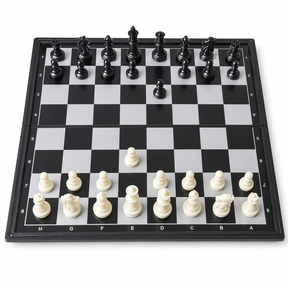 Travel Chess Set 7.6 Inch Magnetic Portable Folding – Compact for Travel