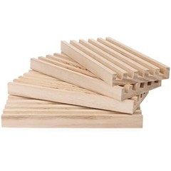 Wooden Domino Trays Set of 4 Wood Domino Racks Domino Holders for Domino Tiles