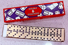 Vintage 28 Double 6 Dominoes Set in Box WRAPPED IN BOX SHIPS FREE! ! !