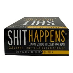 Sh!t Happens Card Game, 50 Shades of Sh!t Edition, 2+ Players Ages 18+ FREE SHIP