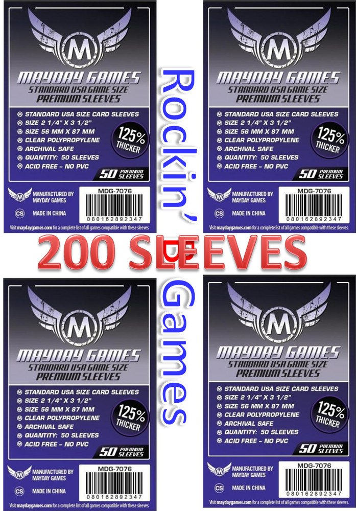 Purple Label Premium Standard USA Sleeves 56x87mm (4x50pk, 200 sleeves) MDG-7076