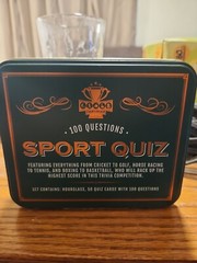 Championship Sport Quiz Game in Collectible Tin Box – 50 Cards – 100 Questions
