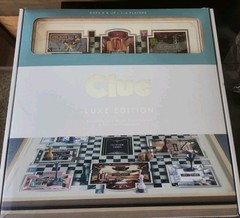 Large 20″ X 20″ Clue Board Game Luxe Edition Solid Maple Wood Cabinet – New