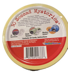 University Games Mysteries Coaster Size Card Game New Factory Sealed in Tin LOOK
