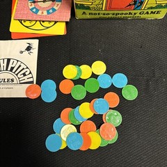 Rare Witch Pitch Board Game Parker Bros 1970 Halloween