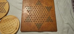 3 Vintage Chinese Checker Boards & 2 Solid Oak Boards