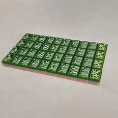 US Stock American Mahjong Tiles 160 Green Floral Acrylic Mahjong Set