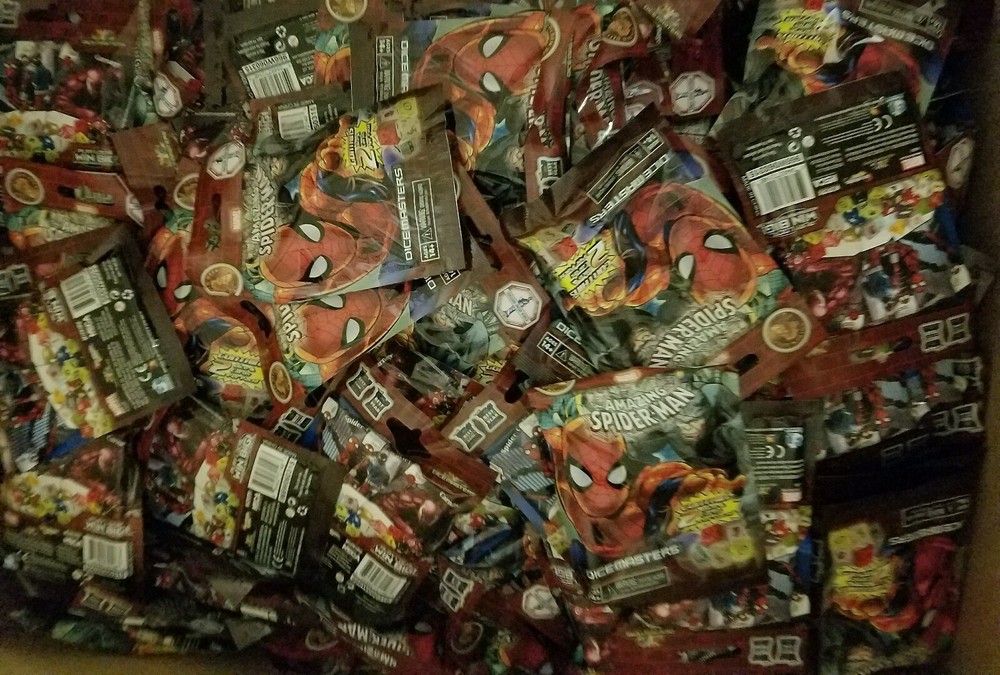 Marvel Dice Masters Amazing Spider-Man Gravity Feed Case Box Lot 90 ct packs