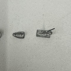 Vtg Monopoly Replacement Pieces 1961 Tokens 8 pcs Car Cannon 1960s