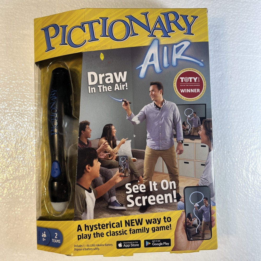 Mattel Games GGC71 Pictionary Air Updated Classic Family Fun Board Game Sealed