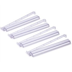 Modern Mahjong Racks with Built-in Pushers – Clear – Set of 4