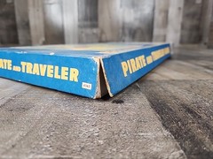 Pirate and Traveler Board Game Milton Bradley 1960 tokens board spinner cards
