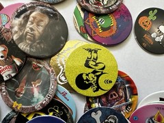 Vintage POG Pogs and Slammers HUGE LOT Plastic Slammers with Various POG Caps
