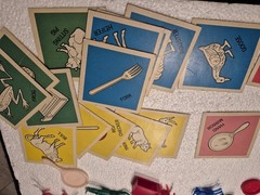 Vintage 1967 Milton Bradley Feeley Meeley Game #4770 Box Poor 23 Cards, 25 Objec