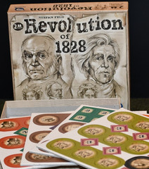 Revolution of 1828 Feld Board Game 2 players / Renegade Game Studios VG+