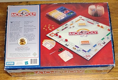 Monopoly Deluxe Edition 1998 Wood Houses 12 Gold Tokens Parker Brothers Complete