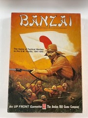 Vintage 1984 BANZAI Board Game Avalon Hill Gamette UP FRONT Players 1-2 China