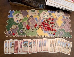 Kingdom Builder Board Game and Nomads Expansion (2012 Spiel des Jahres Winner)