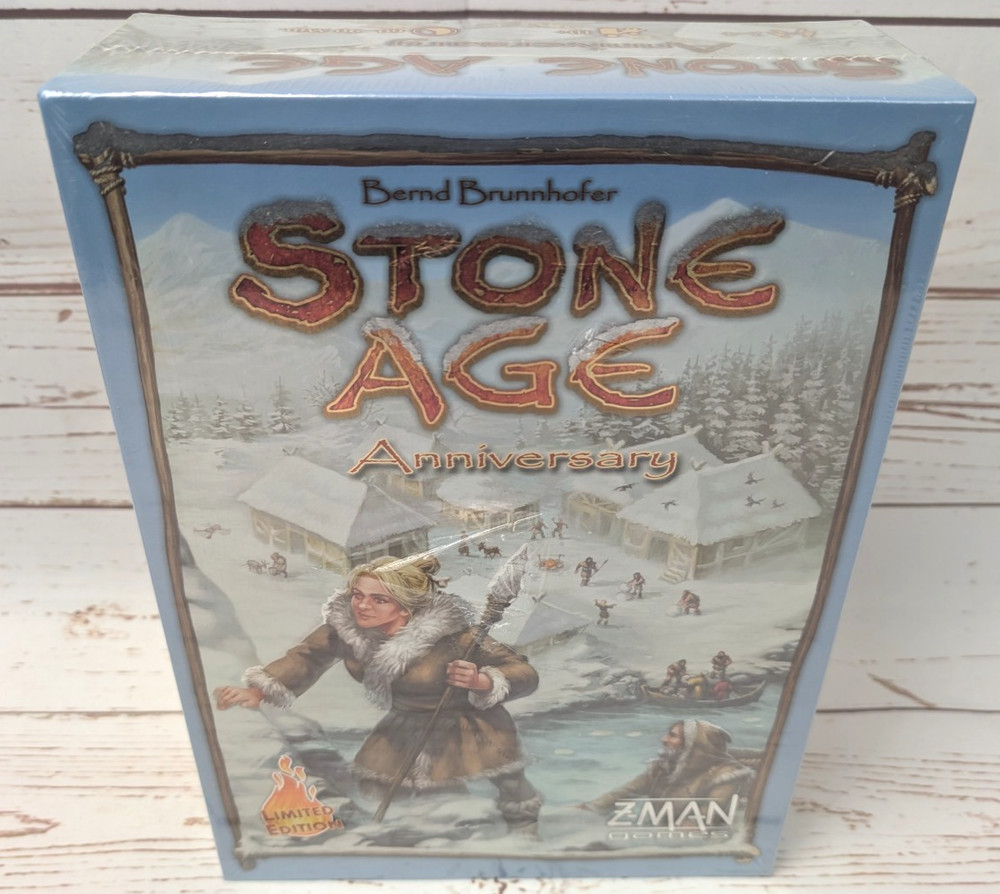 Stone Age Anniversary Limited Edition Board Game Z-Man 2018 NIS Worker Placement