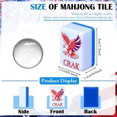 Arrowbash 160 Pcs American Mahjong Tiles Set 1.2 Inch Mah Jong Game Pieces wi…