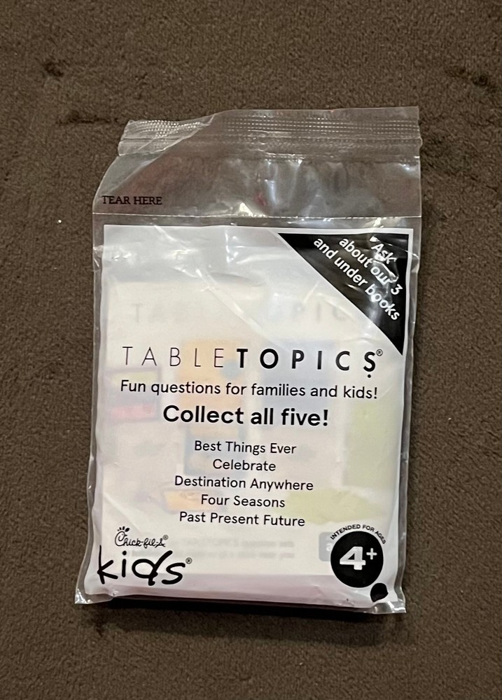 2019 Chick-Fil-A Table Topics Game still sealed Title: Best Things Ever!