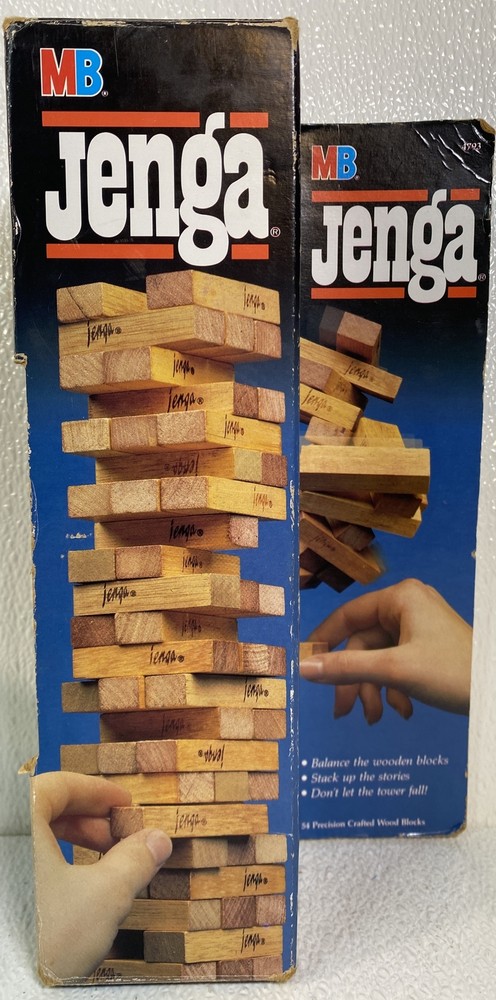 VINTAGE Original JENGA Classic Game 1986 Brand Complete
