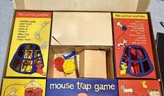 1963 Vintage Mouse Trap Board Game Complete Plastic 1960s Kids Toy Children Rare
