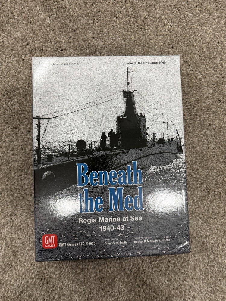 Beneath the Med Board Game WWII War Military GMT Edition