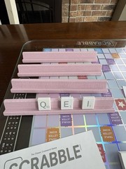 Scrabble AURA Edition Glass Turntable W.S. Game Company Boardgame Box Complete